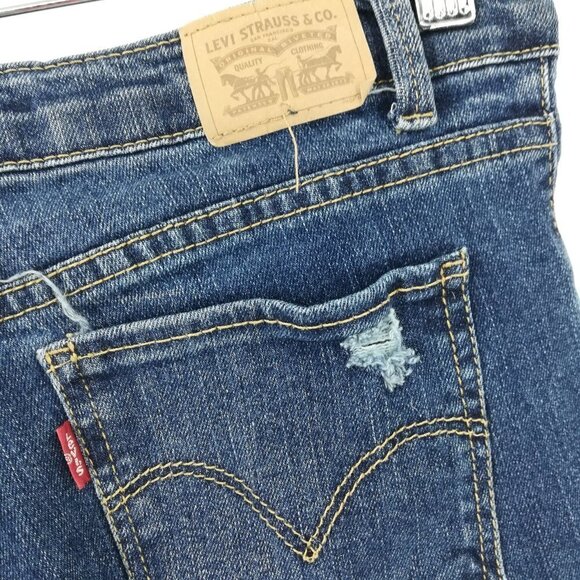 Levis 710 Super Skinny Distressed Jeans Size 16Reg - Picture 11 of 15